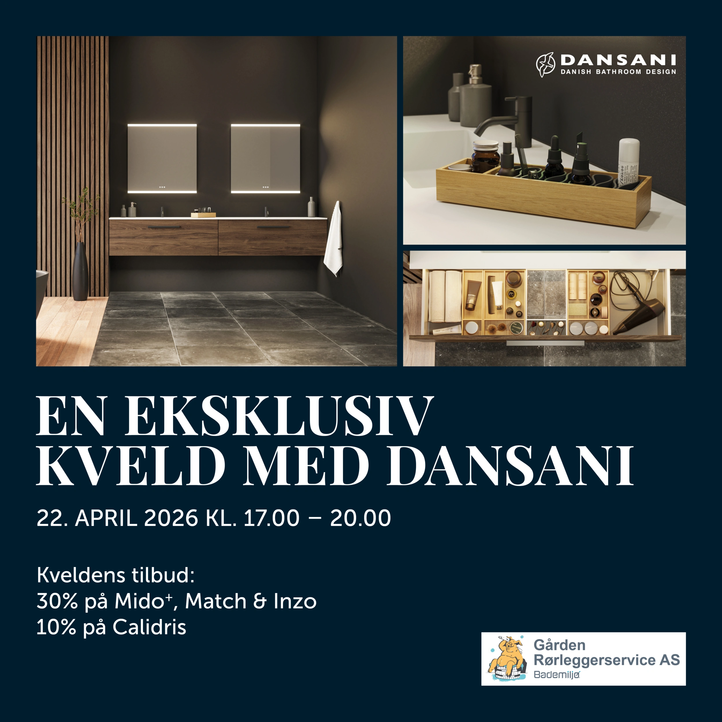 Eksklusiv kveldsarrangement med Dansani